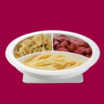 Divided Plate With Suction Base